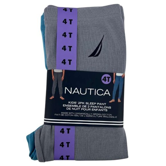 Nautica | Kids' Sleep Pants | 2 Pack | Grey & Blue | Various Sizes - Picture 1 of 2